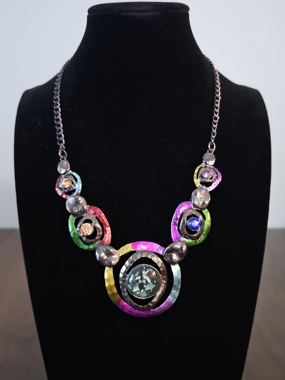 Betsey Johnson Artisan Multi-Color Statement Necklace for Women